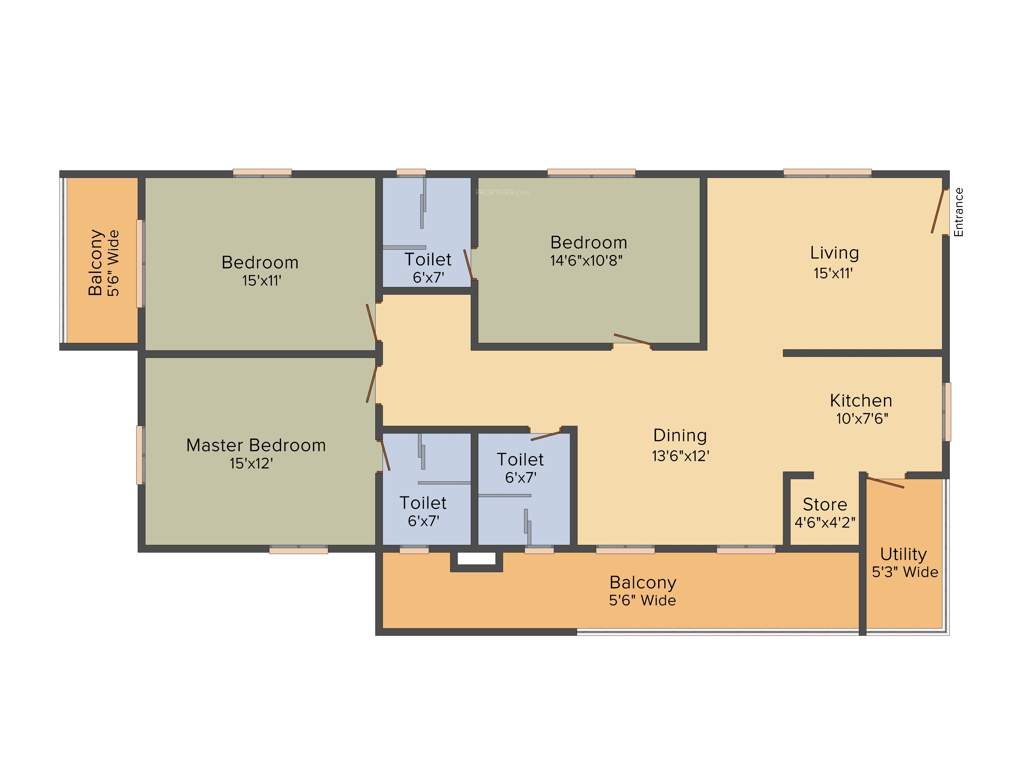 Jain Ravi Gayathri Heights (3BHK+3T (2,189 sq ft) 2189 sq ft)