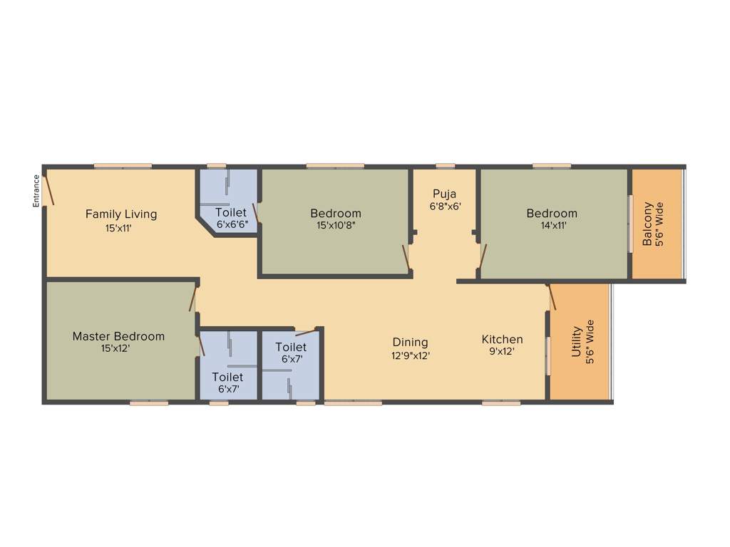 Jain Ravi Gayathri Heights (3BHK+3T (2,048 sq ft) + Pooja Room 2048 sq ft)