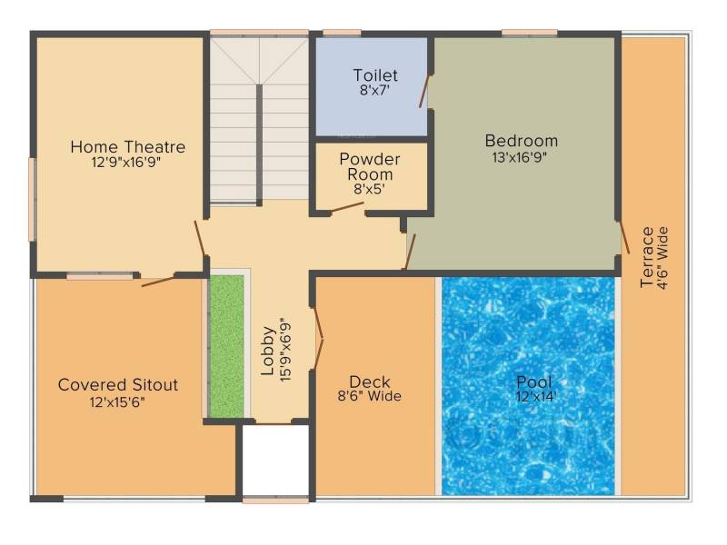 Jain Four Seasons (4BHK+6T (4,455 sq ft) + Servant Room 4455 sq ft)