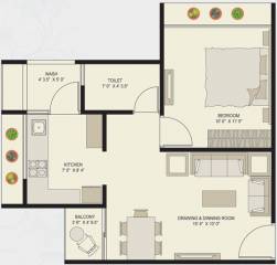 Shree Gayatri Satyamev Alice Hills (1BHK+1T (765 sq ft) 765 sq ft)