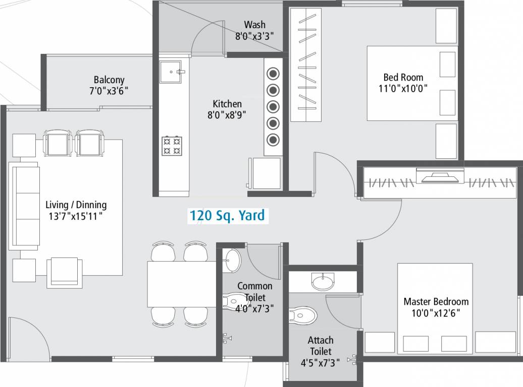 Laxmi Nivas (2BHK+2T (1,080 sq ft) 1080 sq ft)