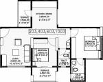 Bhandari Acolade (2BHK+2T (1,005 sq ft) 1005 sq ft)
