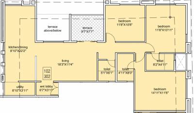 Kale Koyna Apartment (3BHK+3T (1,596 sq ft) 1596 sq ft)