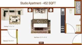 Lotus Lotus Garden (1RK+1T (452 sq ft) 452 sq ft)