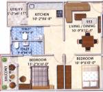Calvin Lytonia (2BHK+2T (933 sq ft) 933 sq ft)