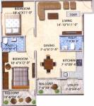 Calvin Lytonia (2BHK+2T (1,069 sq ft) 1069 sq ft)