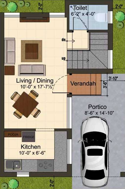 Jansen Shrinidhi (2BHK+2T (1,168 sq ft) + Pooja Room 1168 sq ft)