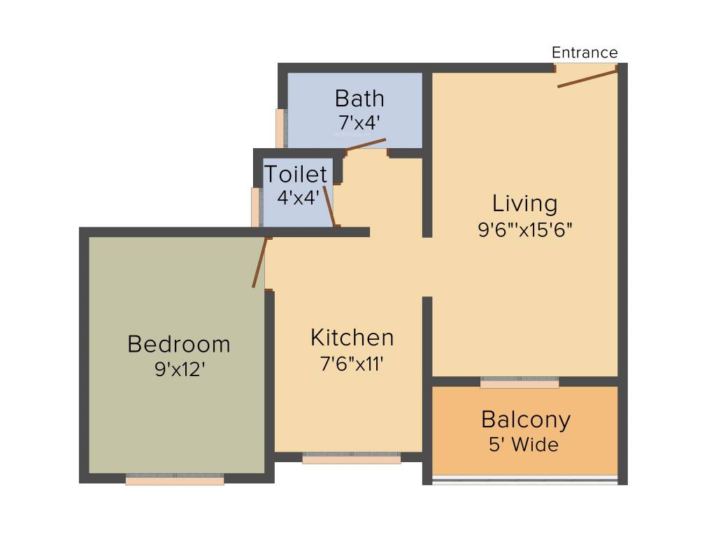Shreenath Samarth Residency (1BHK+1T (581 sq ft) 581 sq ft) Shreenath Samarth Residency (1BHK+1T (581 sq ft) 581 sq ft)