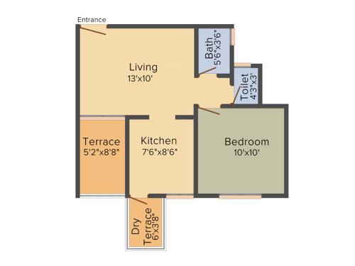 Nexus Shubhkalash (1BHK+1T (559 sq ft) 559 sq ft)