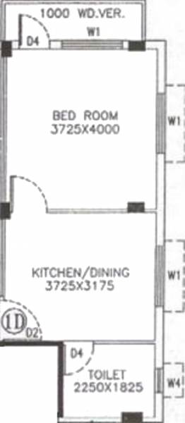 AKMA Hira Chuni Panna (1BHK+1T (588 sq ft) 588 sq ft)