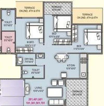 Samruddhi High Bliss (3BHK+3T (1,202 sq ft) 1202 sq ft) Samruddhi High Bliss (3BHK+3T (1,202 sq ft) 1202 sq ft)