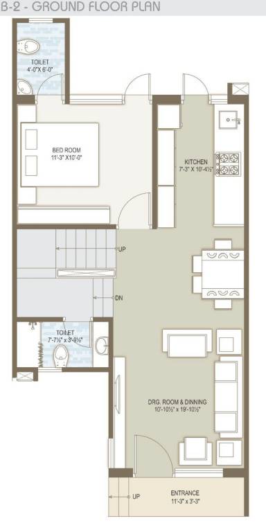  raghav bunglaws Floor Plan Ground Floor Plan