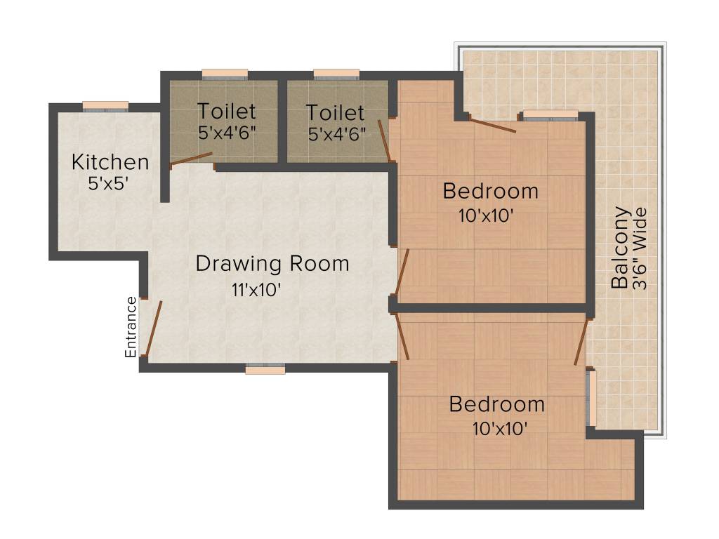  Hari Har Apartment (2BHK+2T (810 sq ft) 810 sq ft)