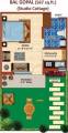 Vrinda Villas Floor Plan (1BHK+1T (567 sq ft) 567 sq ft)