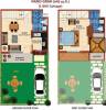Vrinda Villas Floor Plan (1BHK+2T (648 sq ft) 648 sq ft)