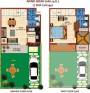 Vrinda Villas Floor Plan (1BHK+2T (648 sq ft) 648 sq ft)