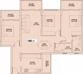 Tridentia Prudential Petunia (3BHK+2T (1,604 sq ft) 1604 sq ft) Tridentia Prudential Petunia (3BHK+2T (1,604 sq ft) 1604 sq ft)