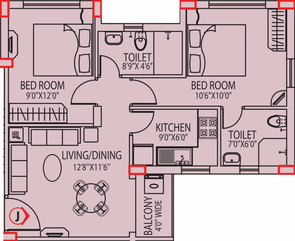 Space Clubtown Gardens (2BHK+2T (811 sq ft) 811 sq ft) Space Clubtown Gardens (2BHK+2T (811 sq ft) 811 sq ft)