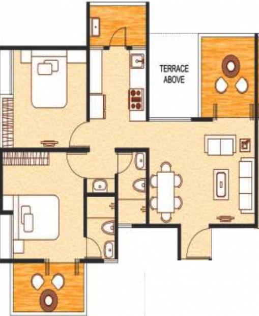 Choice Goodwill Metropolis East (2BHK+2T (1,085 sq ft) 1085 sq ft)