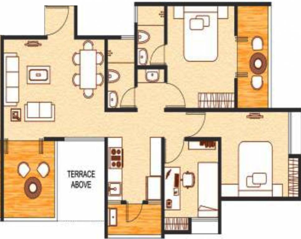 Choice Goodwill Metropolis East (2BHK+2T (1,175 sq ft) + Study Room 1175 sq ft) Choice Goodwill Metropolis East (2BHK+2T (1,175 sq ft) + Study Room 1175 sq ft)