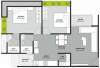 B Kesar Alanta (2BHK+2T (1,170 sq ft) 1170 sq ft)