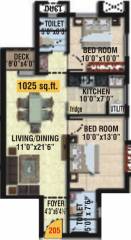 Sidharth Upscale (2BHK+2T (1,025 sq ft) 1025 sq ft) Sidharth Upscale (2BHK+2T (1,025 sq ft) 1025 sq ft)