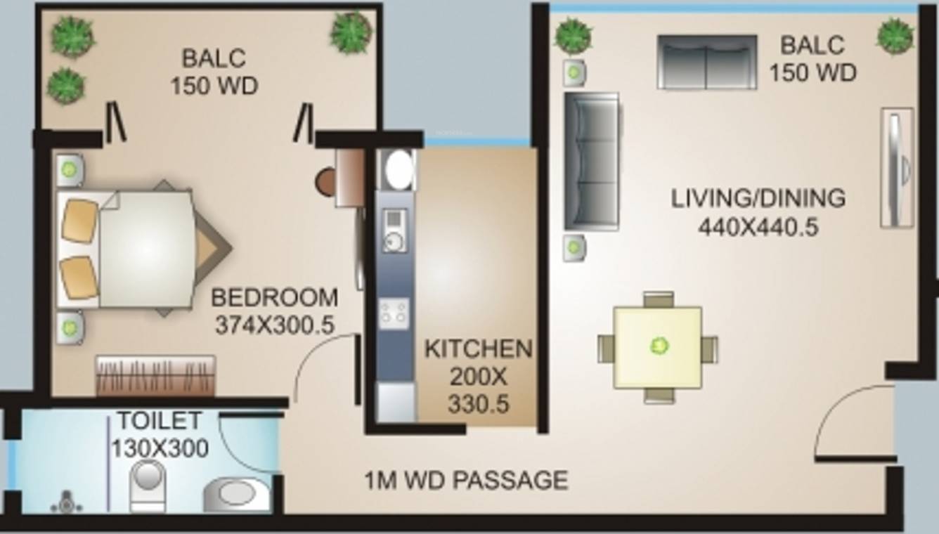 Models Sea Esta (1BHK+1T (785 sq ft) 785 sq ft) Models Sea Esta (1BHK+1T (785 sq ft) 785 sq ft)