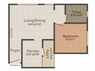 Arun Saindhavi (1BHK+1T (565 sq ft) 565 sq ft)