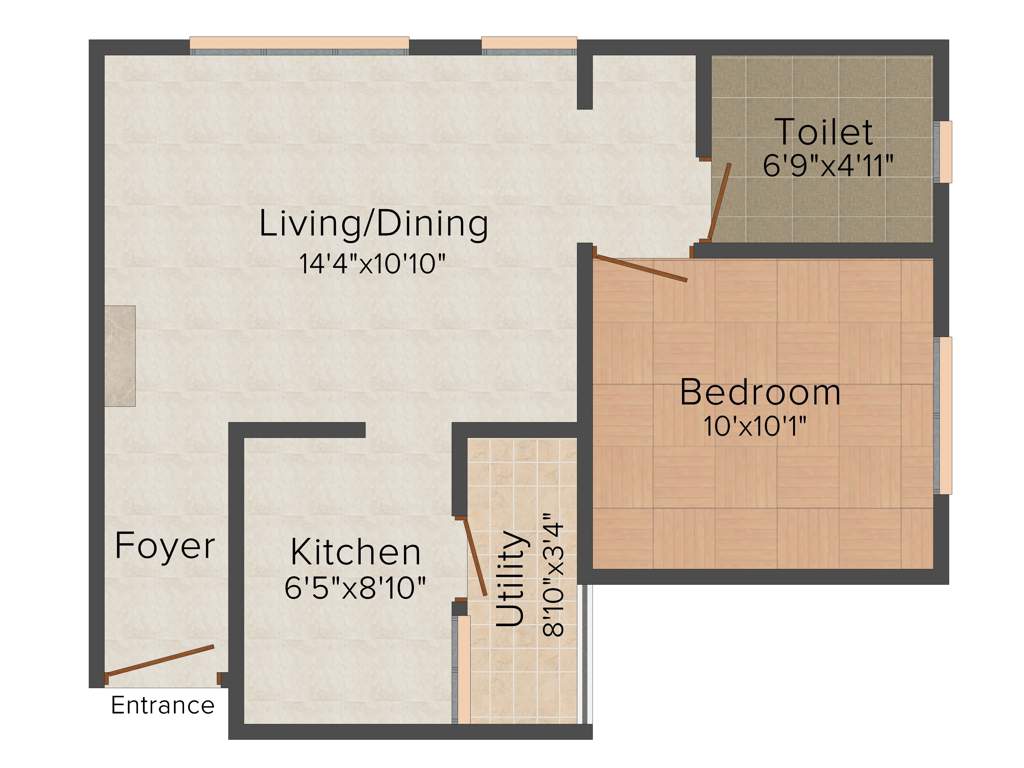 Arun Saindhavi (1BHK+1T (565 sq ft) 565 sq ft)