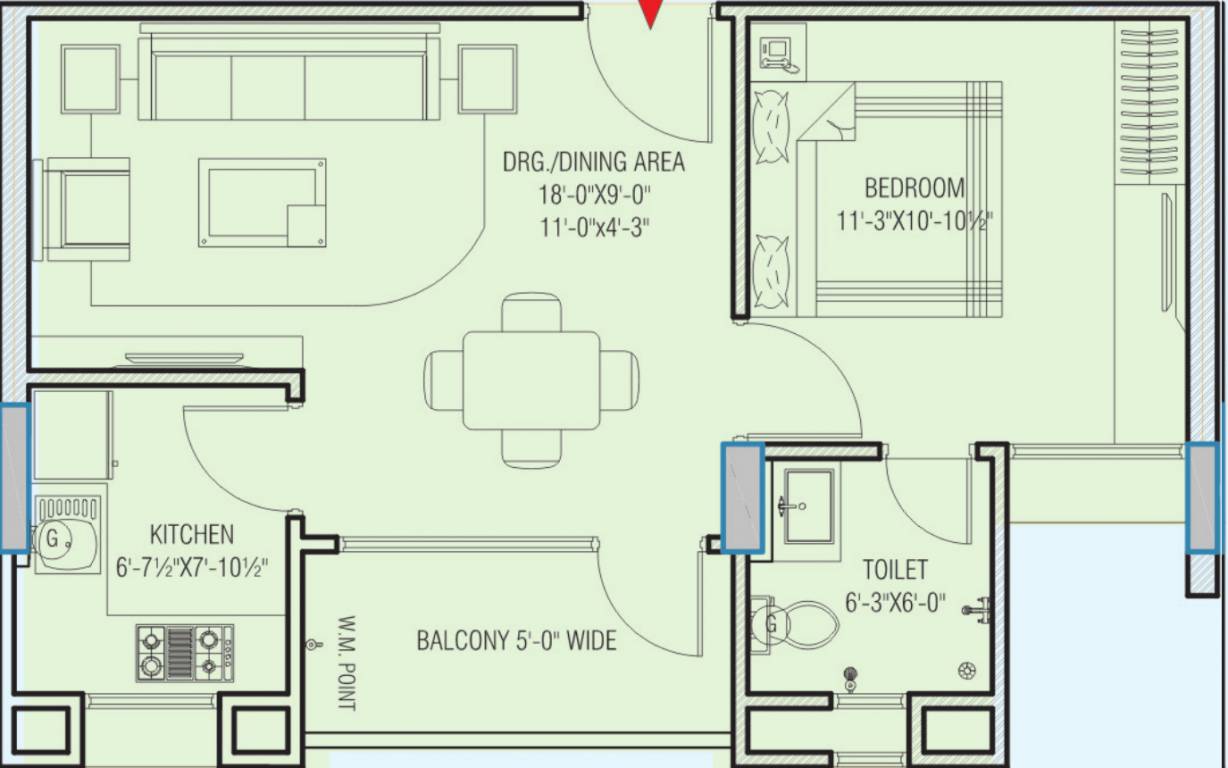 Platinum Platinum Heights (1BHK+1T (713 sq ft) 713 sq ft) Platinum Platinum Heights (1BHK+1T (713 sq ft) 713 sq ft)