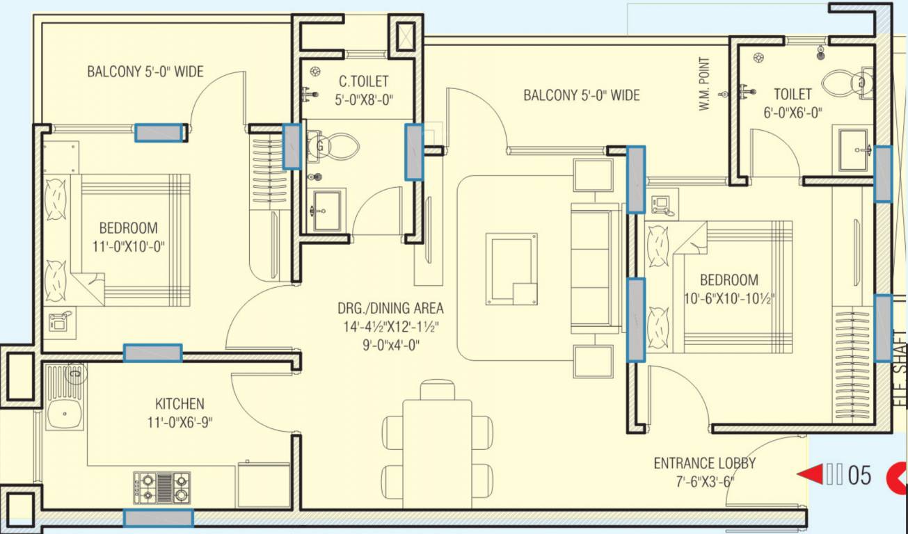 Platinum Platinum Heights (2BHK+2T (1,106 sq ft) 1106 sq ft) Platinum Platinum Heights (2BHK+2T (1,106 sq ft) 1106 sq ft)