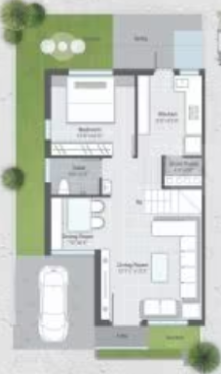 green Floor Plan Ground Floor Plan
