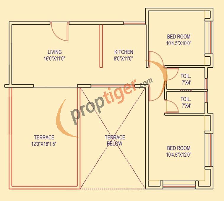 Kenjale Spring Meadows (2BHK+2T (910 sq ft) 910 sq ft) Kenjale Spring Meadows (2BHK+2T (910 sq ft) 910 sq ft)