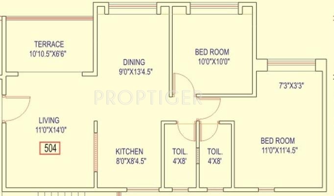 Kenjale Spring Meadows (2BHK+2T (945 sq ft) 945 sq ft)