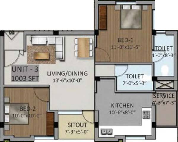 Poojaa Foundation Poojaa Shiivam (2BHK+2T (1,003 sq ft) 1003 sq ft) Poojaa Foundation Poojaa Shiivam (2BHK+2T (1,003 sq ft) 1003 sq ft)