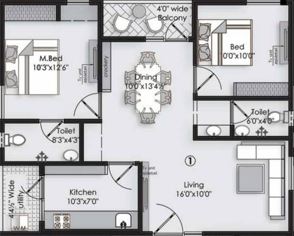 Vaishno Squre (2BHK+2T (1,030 sq ft) 1030 sq ft) Vaishno Squre (2BHK+2T (1,030 sq ft) 1030 sq ft)