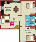 JKB Galaxy (2BHK+2T (930 sq ft) 930 sq ft)