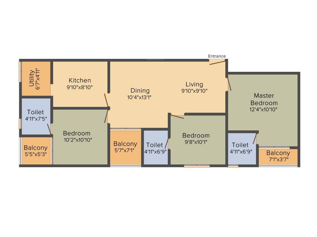 Sowparnika Grand Square (3BHK+3T (1,411 sq ft) 1411 sq ft) Sowparnika Grand Square (3BHK+3T (1,411 sq ft) 1411 sq ft)