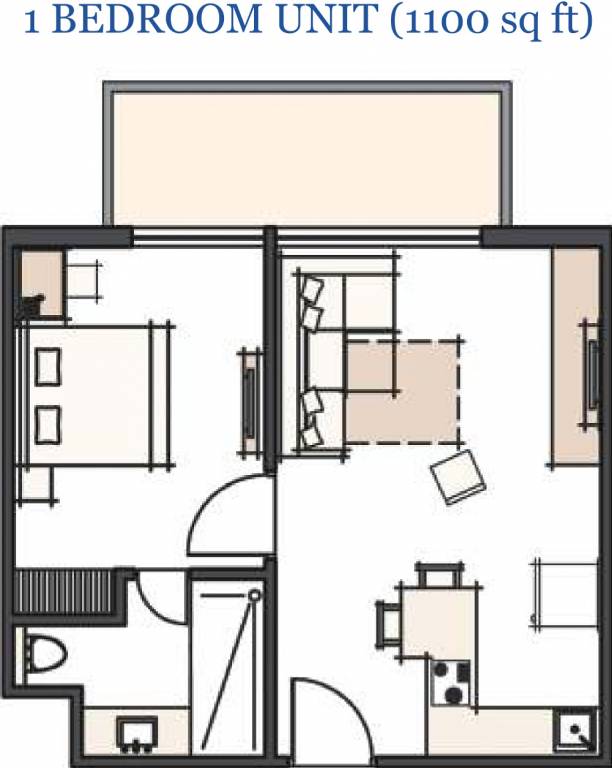Silverglades Merchant Plaza (1BHK+1T (1,100 sq ft) 1100 sq ft)