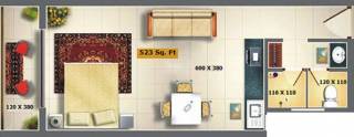 SFS Temple Terrace (1BHK+1T (523 sq ft) 523 sq ft)