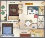 SFS Temple Terrace (1BHK+2T (784 sq ft) 784 sq ft)