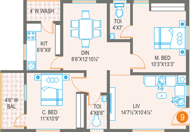 Prime Arcadia (2BHK+2T (1,102 sq ft) 1102 sq ft) Prime Arcadia (2BHK+2T (1,102 sq ft) 1102 sq ft)