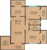 CV Darius Horizon II (2BHK+2T (1,358 sq ft) 1358 sq ft)