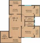 CV Darius Horizon II (2BHK+2T (1,358 sq ft) 1358 sq ft)