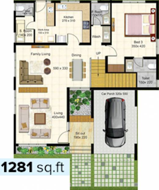 Skyline Oasis (3BHK+4T (2,214 sq ft) + Servant Room 2214 sq ft)