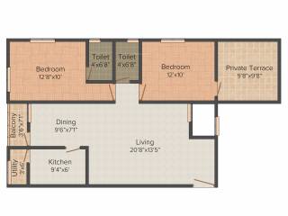 StepsStone Aksharas (2BHK+2T (1,065 sq ft) 1065 sq ft) StepsStone Aksharas (2BHK+2T (1,065 sq ft) 1065 sq ft)