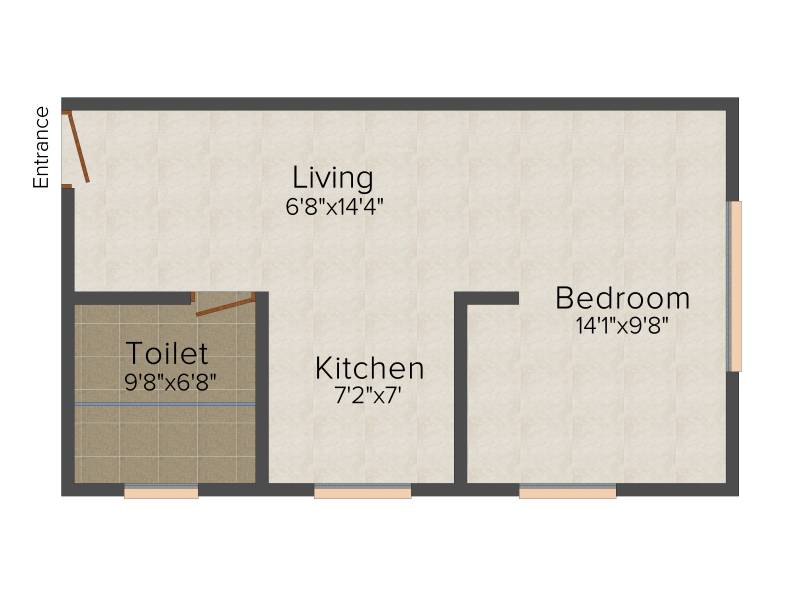 Relcon Travancore Heights (1BHK+1T (435 sq ft) 435 sq ft)