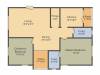 Hallmark Silvanus (2BHK+2T (1,379.93 sq ft) + Pooja Room 1379.93 sq ft)