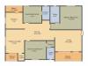 Hallmark Silvanus (3BHK+3T (2,421 sq ft) + Pooja Room 2421 sq ft)