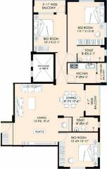 Greenfield Ambience (3BHK+2T (1,560 sq ft) 1560 sq ft) Greenfield Ambience (3BHK+2T (1,560 sq ft) 1560 sq ft)